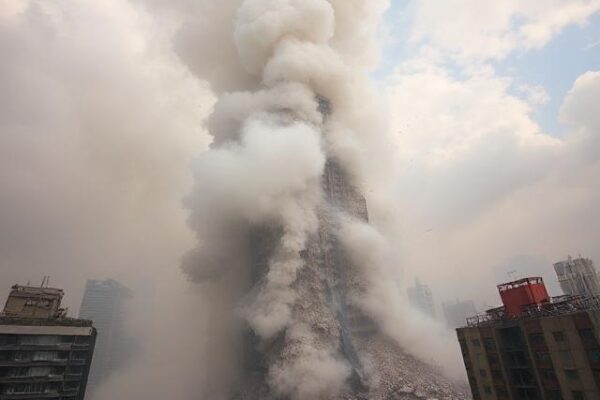 Gaza high-rise destroyed